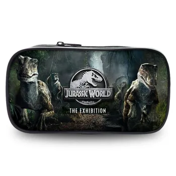 

JURASSIC WORLD PARK MOVIE Wallet Bag Zipper Pencil Case Cosmetic Pouch Students Wallet Purse Bag Boys Girls Gift Pencil Holder