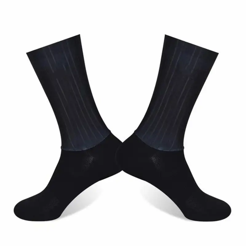 Anti Slip Silicone Summer Aero Socks Whiteline Cycling Socks Men Bicycle Sport Running Bike Socks Calcetines Ciclismo - Image 5