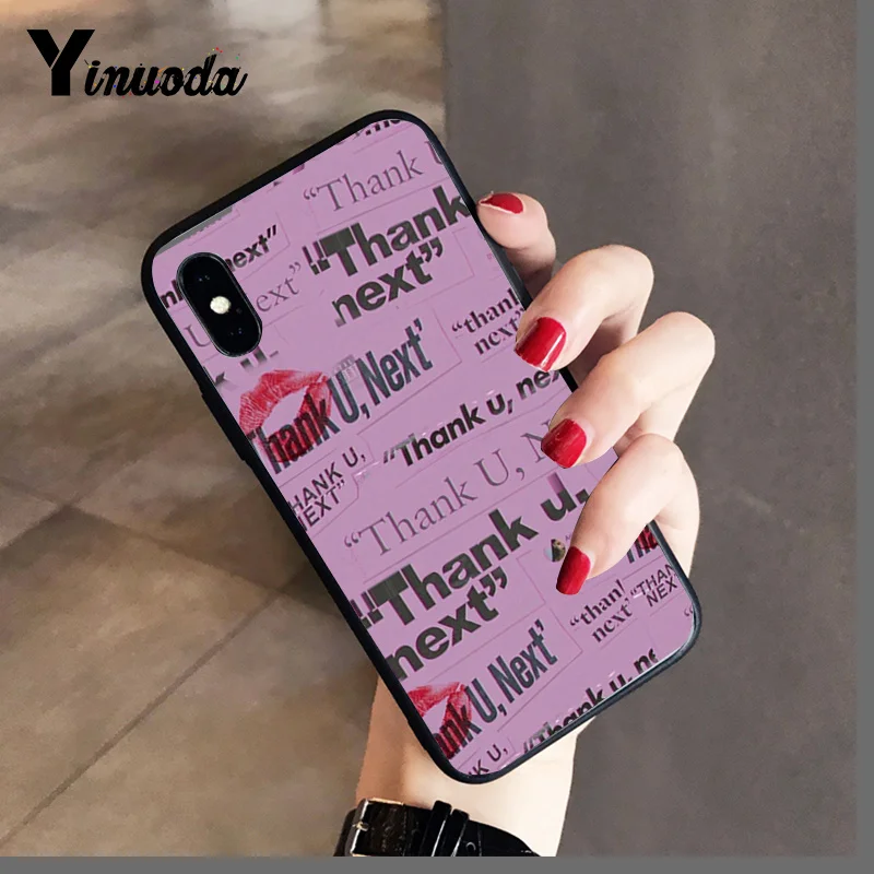 Yinuoda Thank U Next Ariana Grande Красочный милый чехол для телефона для iPhone 8 7 6 6S 6Plus 5 5S SE XR X XS MAX Coque Shell