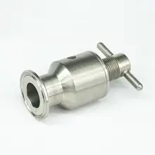 1," тройной зажим 0,5-5 бар регулируемый предохранительный клапан сброса давления санитарный SUS304