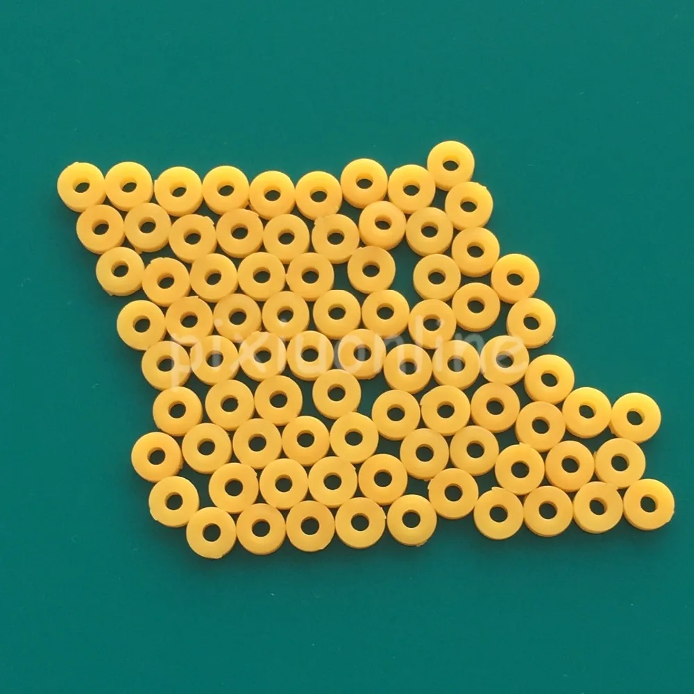 80pcs/pack J052Y 2mm Shaft Sleeve Yellow Color Inner Diameter 2mm Axle Sleeve Fixed Limit PixiuOnline Livolo 5 color set thank you sealing sticker fluorescence smile label phone decorative stickers diy gift package labels diameter 3 5cm