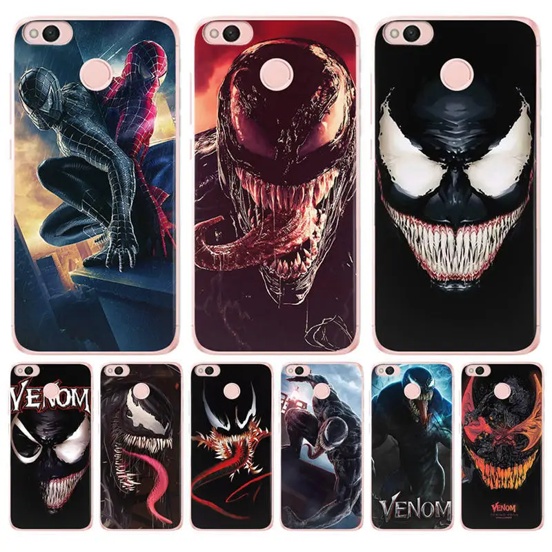 

For Coque Xiaom Redmi 3S 4x pro 4A 5A 5 Plus Note 3 4 4x Prime 6 6A phone case Venom back cover marvel luxury Silicone bumper