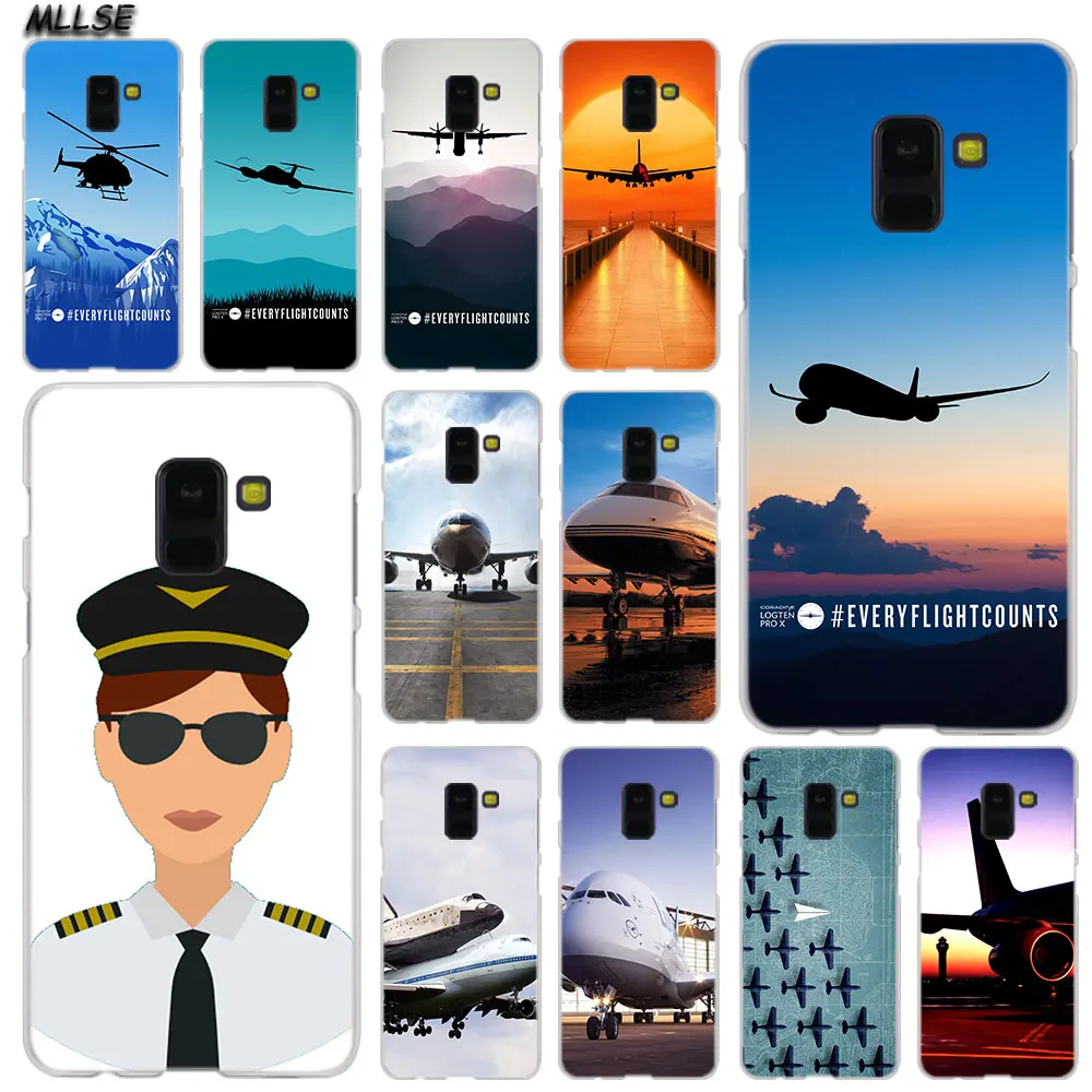 

MLLSE Airplane pilot I am your pilot Case Cover for Samsung Galaxy A6 A8 Plus A9 A7 2018 A5 2016 2017 A6S A9Star Note9 8 5 4 Hot