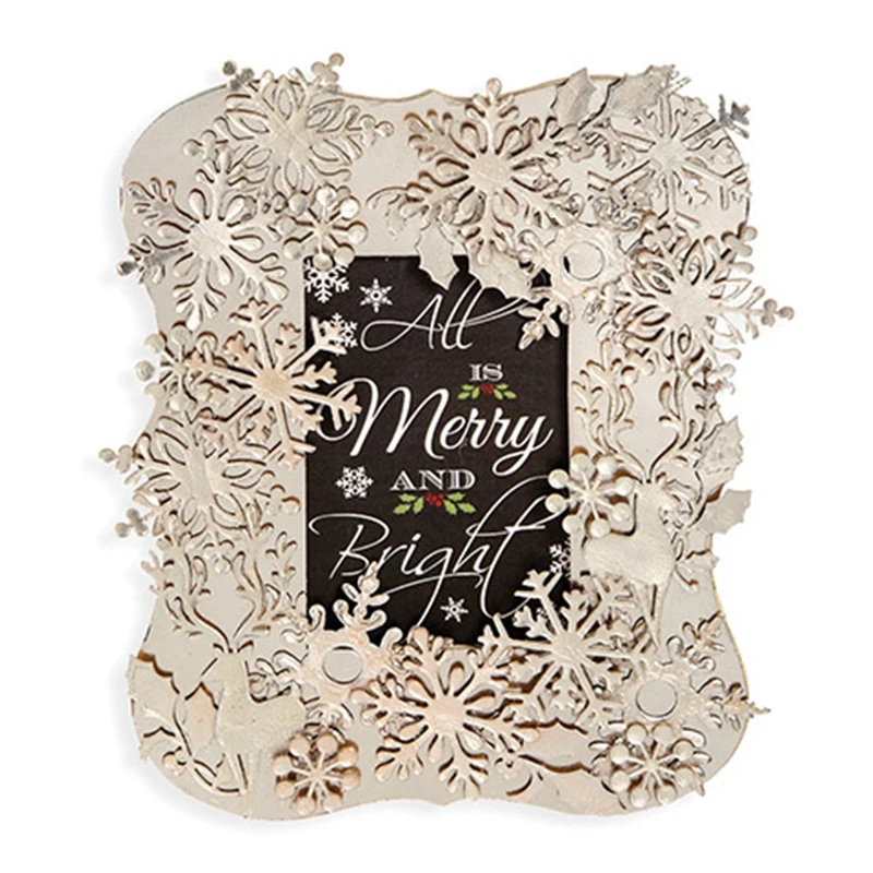 

DiyArts Ornate Snowflakes Metal Cutting Dies for Scrapbooking Card Making Album Embossing Crafts Diecut Mat Christmas New 2019
