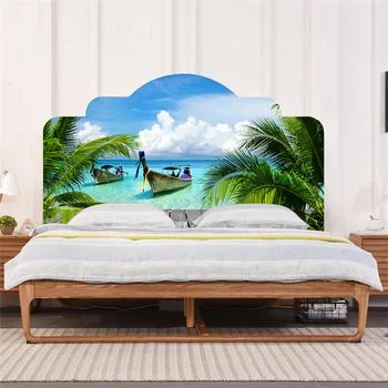 

New style eco-friendly PVC Ocean tropical headboard sticker three-dimensional decorative wall sticker home decoration