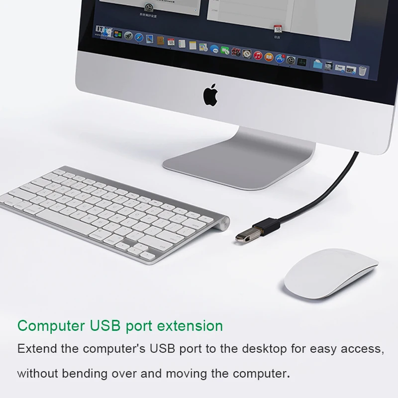 USB2.0 تمديد كابل الذكور إلى الإناث موسع الحبل أسلاك كابلات الموسعة لأجهزة الكمبيوتر المحمول PC طابعة لوحة المفاتيح ماوس الكمبيوتر كابل