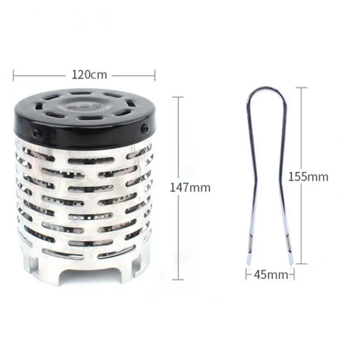 Aquecedor de Acampamento ao ar Fogão a Gás Novo Portátil Mini Tampa Livre Capa Aquecedor Aço Inoxidável Xd88 16 Cheap Fogões ao ar livre