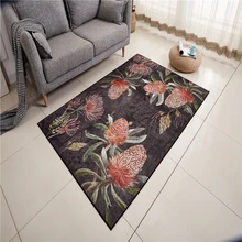 120X180 см шенилловая ткань мягкие ковры для гостиной Детская спальня ковры цветок в пасторальном стиле для дома ковер пол дверь коврик