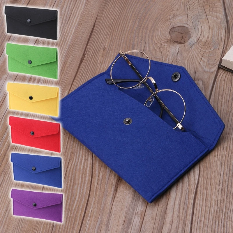 Glasses Bag Felt Cosmetic Bag Soft Sunglasses Bag Spectacles Goggle