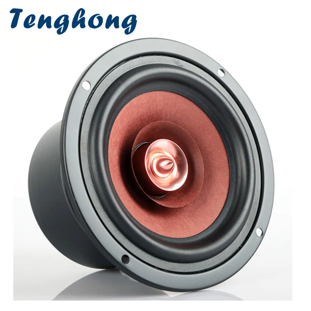 Tenghong 4 Inch Bookshelf Speaker 4 Ohm 8 Ohm 30W Hifi Bullet Full Range Audio Speaker For Loudspeaker DIY Tenghong 4 Inch Bookshelf Speaker 4 Ohm 8 Ohm 30W Hifi Bullet Full Range Audio Speaker For Loudspeaker DIY