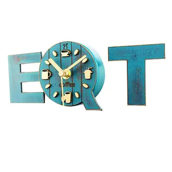 

Retro Refrigerator Sticker Clock Decorative Refrigerator Magnets Sticker Clock Alphabet Pattern Wall Clock Message Stickers