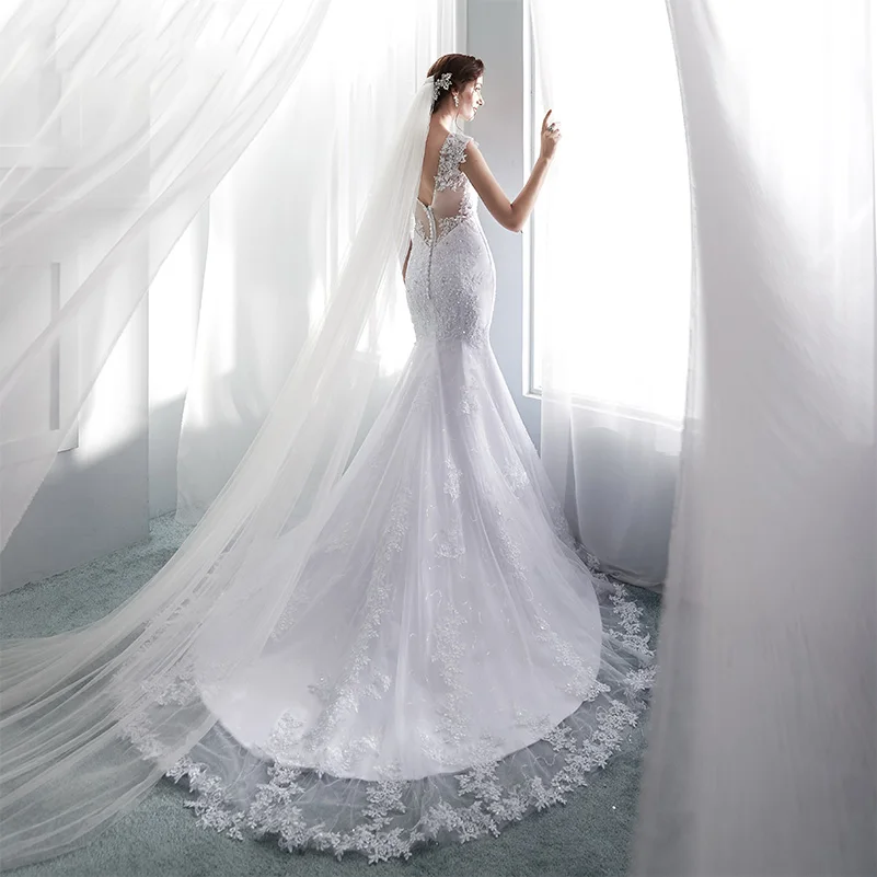 Ryanth-Robe-De-Mariage-Mermaid-Wedding-Dresses-Cap-Sleeve-Sexy-Lace-Wedding-Gowns-Illusion-Back-Brautkleid (2)