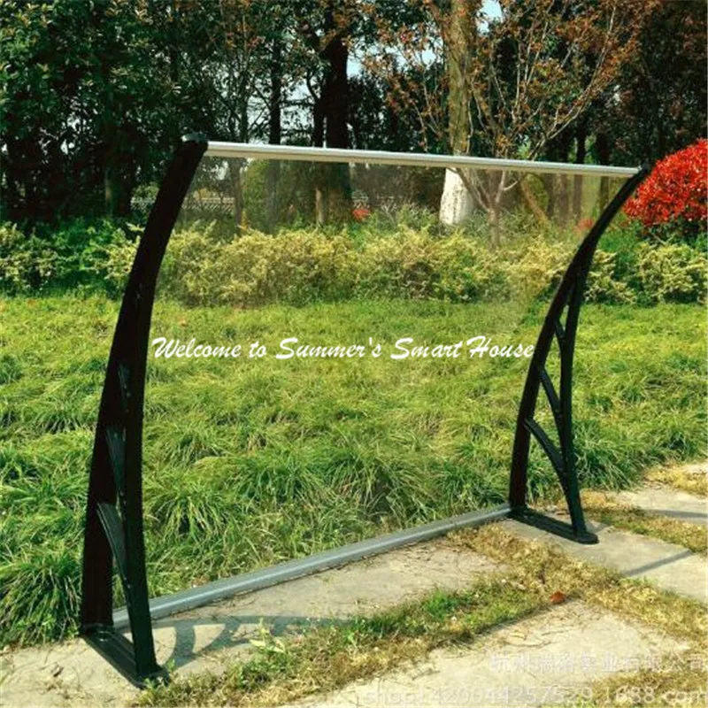 

Free Shippment 90x120cm transparent PC rain protection awning