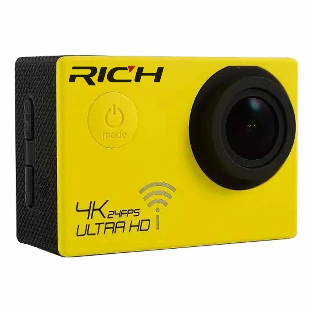 5 шт./партия Экшн-камера Ultra HD 4 K 24fps WiFi NTK96660 2,0 дюймов 16MP 170D Len шлем Cam Водонепроницаемый 30 м Экстремальная Спортивная камера