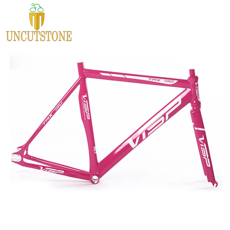 Discount Fixie bike frame  790 VISP Track Bike frame Aluminum Alloy frame with carbon fork 48cm 50cm 52cm 50cm  52cm 50cm 52cm  56cm 2