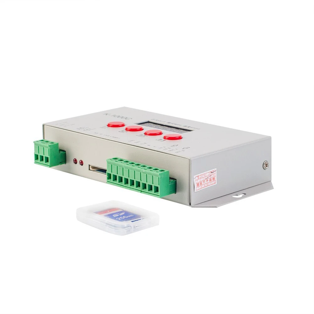 

T1000S SD Card LED Controller rgb Pixel Controller dimmer for WS2812B DMX512 ws2811 WS2801 LPD8806 APA102 LED rgb strip light