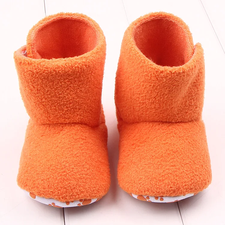 

2017 New Fashion Autumn Winter Baby Ankle Snow Boots Girls Infant Shoes Boys Khaki Orange Antiskid Baby Shoes First Walkers 0-1M