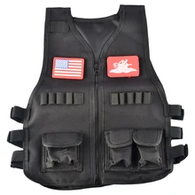 Детские Многофункциональные Анти-морщинки Мягкая Пуля тактический жилет с нашивками для детей на открытом воздухе пейнтбол BB протектор
