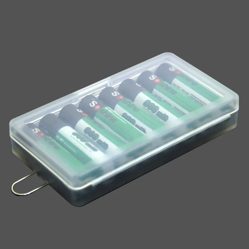 20pcs Hard Plastic Case Holder Storage Box for 8AAA Rechargeable