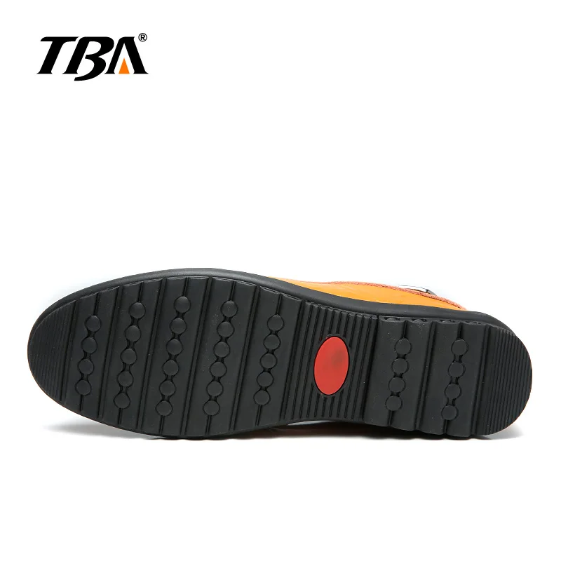 Мужская классическая прогулочная обувь TBA кожаная в горошек без шнуровки