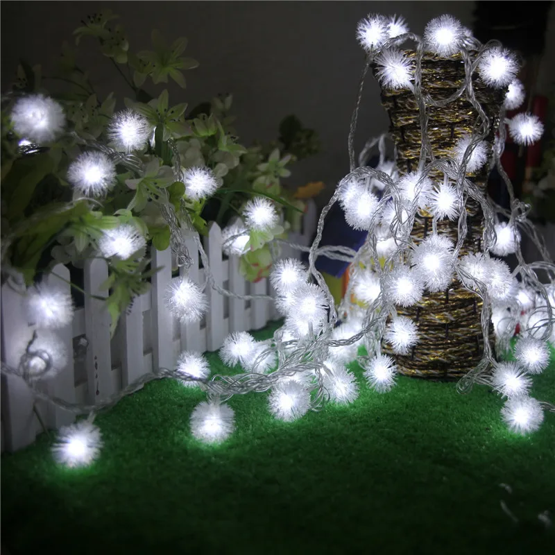 

2.5m 20LED Dandelion Romantic Lamp Led Colour Lamp String Decorative Lamp String Festival Wedding Colour Lamp String Christmas