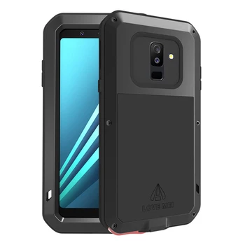 

For Samsung A6 Plus 2018 Mobile Phone Screen Silicone Case Deluxe Body Cover For Samsung Galaxy A6 2018 Shockproof Metal Armor