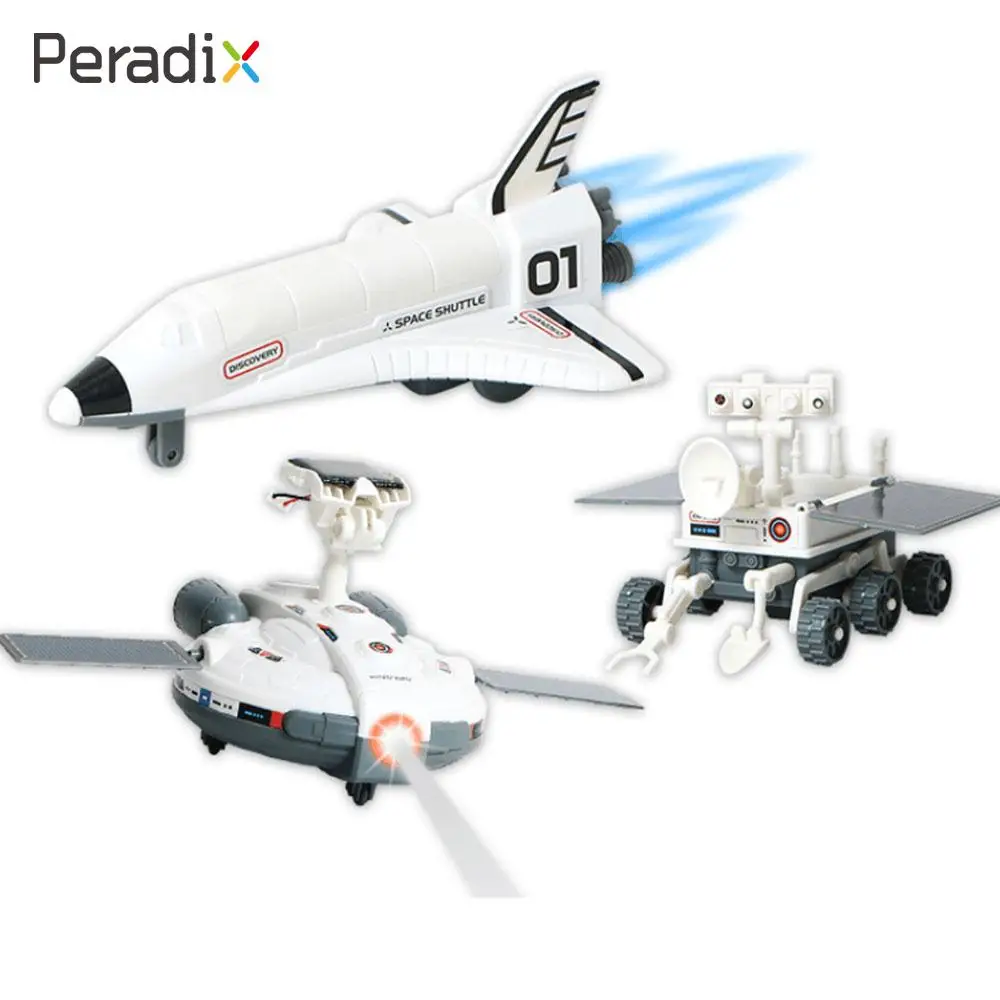 

Spacecraft Cultivate Ability Space Fleet Plastic Educational Lunar Rover Solar Environmental Protect DIY