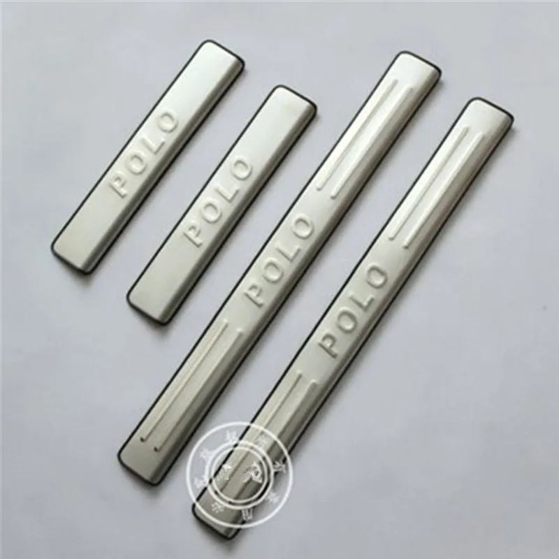 

High quality stainless steel Scuff Plate/Door Sill for 2011-2015 Volkswagen POLO Car styling