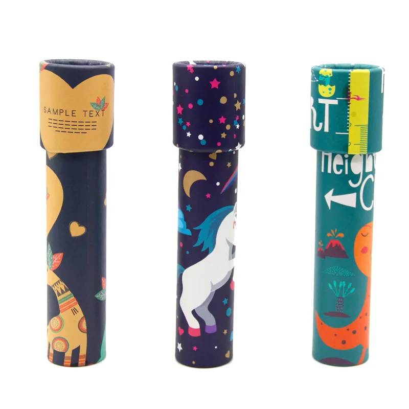 1Pcs 3D Cartoon Rotate Kaleidoscope Imaginative Colorful Toy Funny Education Classic Toys Gifts For Children Kids Baby
