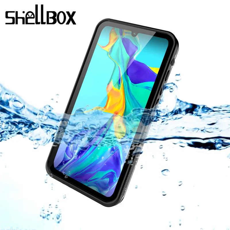 

SHELLBOX Waterproof Case For Huawei P20 P30 Pro Smart Swim Proof Phone Cover for Huawei P30 Pro Phone Case Outdoor Sport Fundas