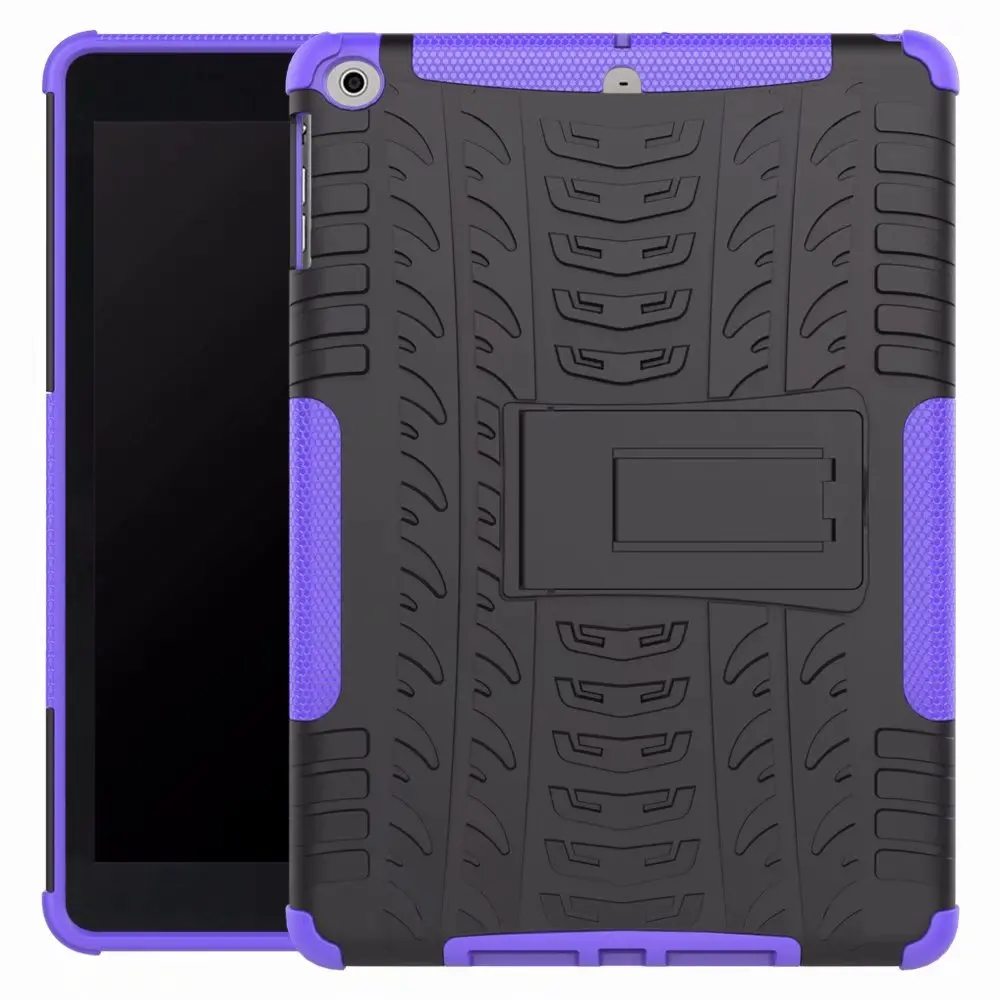 9.7'' High Duty Armor Coque For iPad Air Air 1 Case Shockproof PC + TPU Stand A1474 A1475 Protective Cover for iPad Air Case (7)