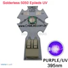 Epileds 5050 5W UV Purple 395NM - 400NM High Power LED Emitter Bead Light 3.4-3.8V 1200mA on 20mm Solderless Aluminum PCB Board ► Photo 1/5