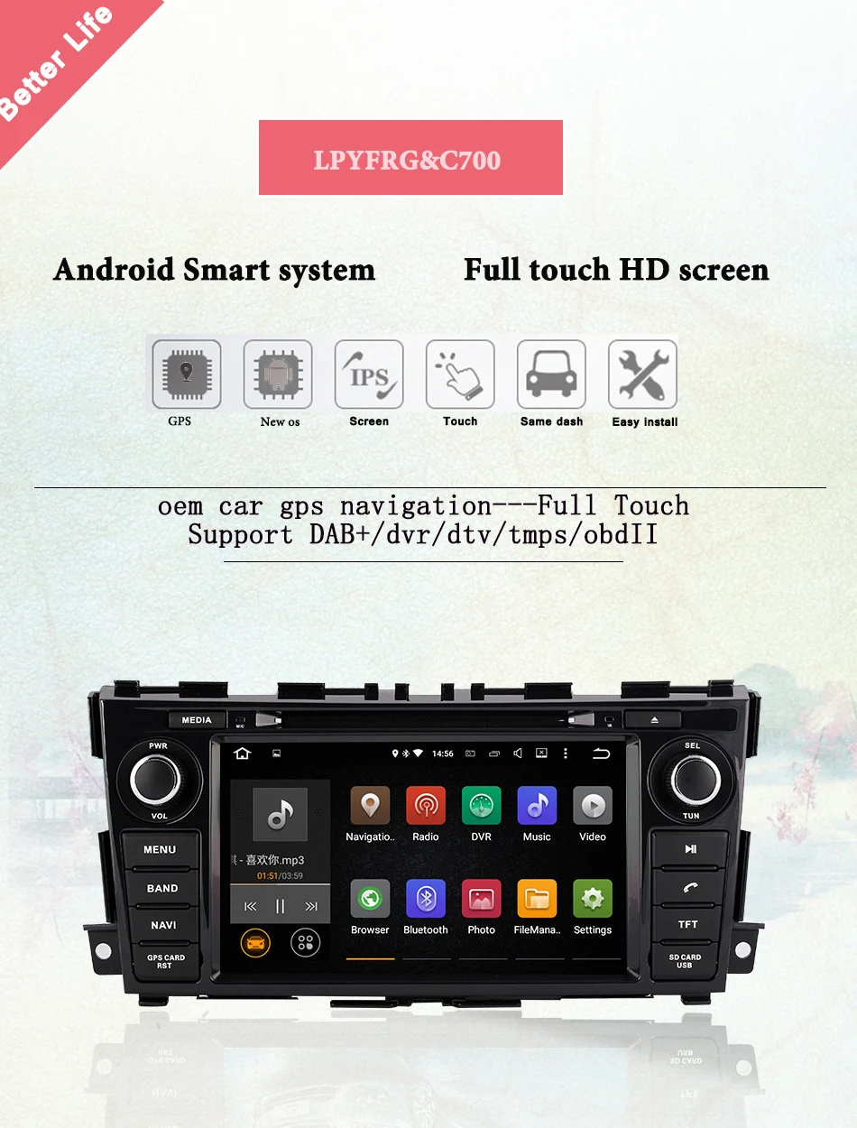 Clearance Android 9.0 Car Dvd Player For NISSAN Teana Altima 2014 2015 2016 2017 Car GPS NAVI Navigation System Radio Stereo DVD BT AUX HD 2