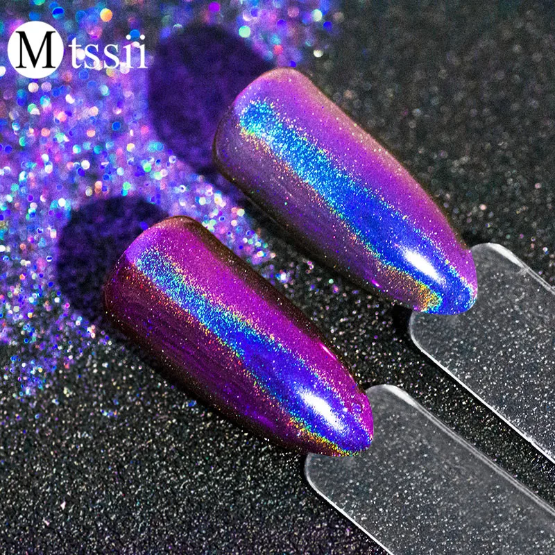 Polvo de brillo de camaleón de pavo real 0,2g láser Holo espejo cromado pigmento polvo holográfico uñas Paillettes DIY decoración de manicura Polvo de brillo de camaleón de pavo real 0,2g láser Holo espejo cromado pigmento polvo holográfico uñas Paillettes DIY decoración de manicura