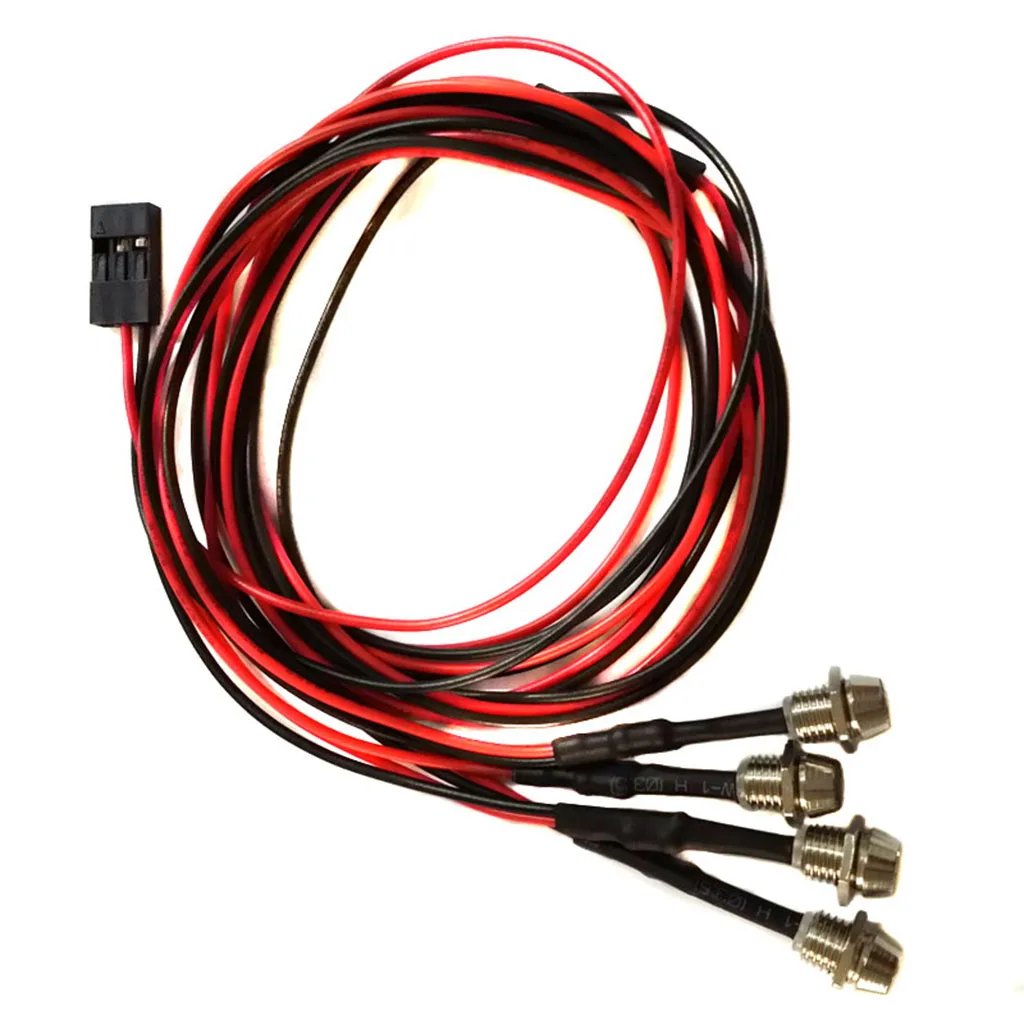 4 LED Light Kit Rc Truck Led Lights Kit RC Headlights Taillight 3mm White LED,Red LED Lights