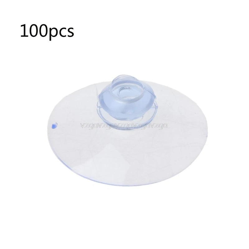 

100Pcs DIY Clear 35mm Large Suction Cup Plastic Sucker Pads For Window Wall Hook Suction Cup F13 19 dropship