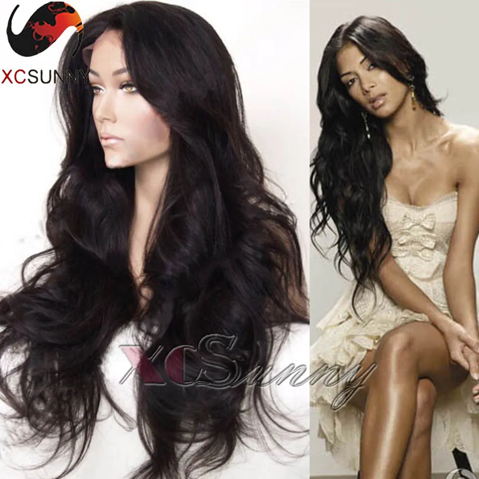 

Long hair Wavy Lace Front Wigs full lace virgin brazilian wigs for black women 8-26inches  Glueless Full Lace Human Hair Wigs