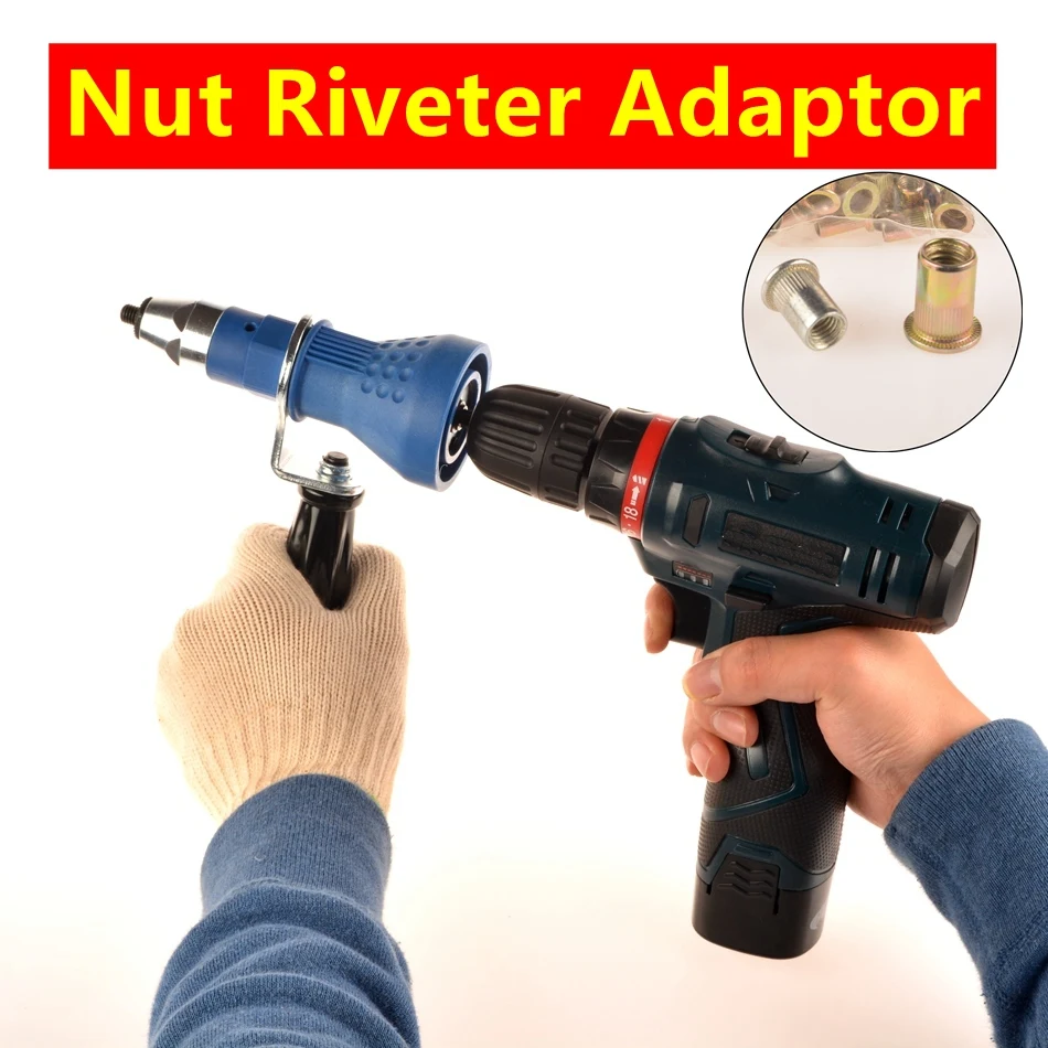 MXITA M3 M4 M5 M6 M8 M10 Electric Drill Rivet Nut tool Adapter Cordless