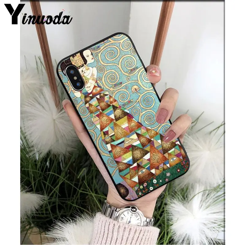 Yinuoda قبلة غوستاف كليمت اللوحة Fundas غطاء إطار هاتف محمول ل أبل فون 8 7 6 6 S زائد X XS ماكس 5 5 S SE XR الهواتف المحمولة Yinuoda قبلة غوستاف كليمت اللوحة Fundas غطاء إطار هاتف محمول ل أبل فون 8 7 6 6 S زائد X XS ماكس 5 5 S SE XR الهواتف المحمولة