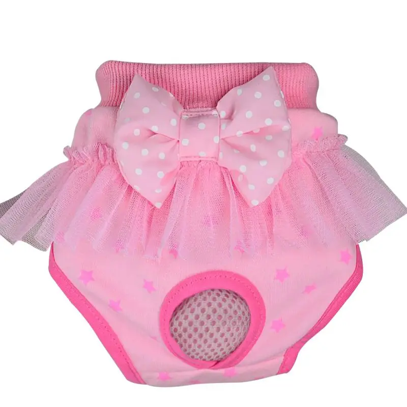 

dog shorts Panty Diaper Pet Underwear Pet Dog Puppy Diaper Physiological Sanitary Bow Short Panty Nappy Underwear