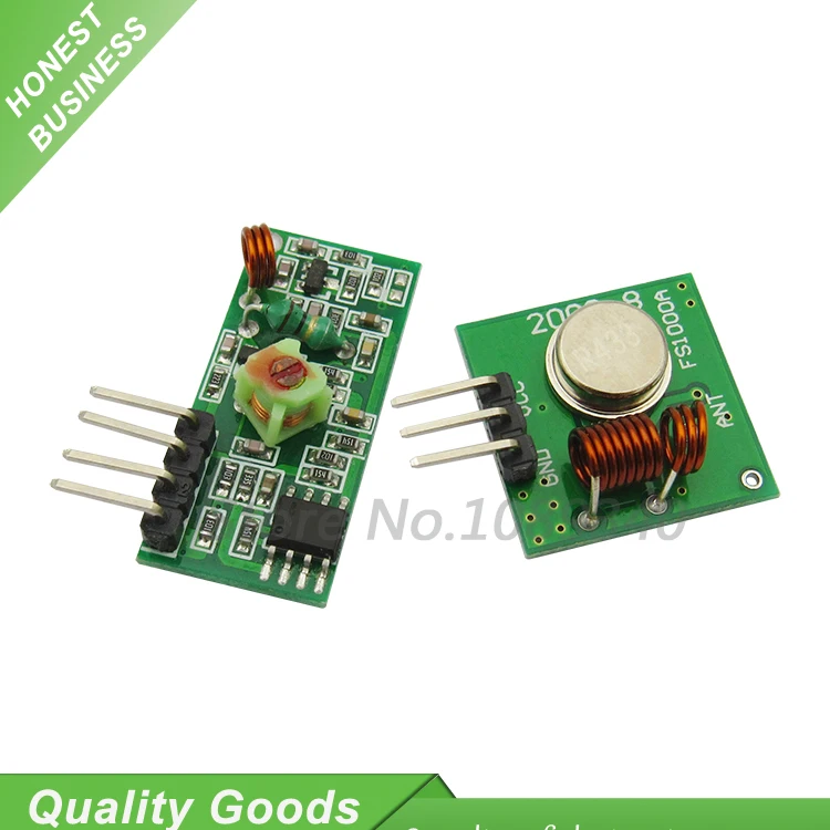 

1Lot= 1 pair (2pcs) 433Mhz RF transmitter and receiver Module link kit for /ARM/MCU WL diy 433-mhz wireless free shiping