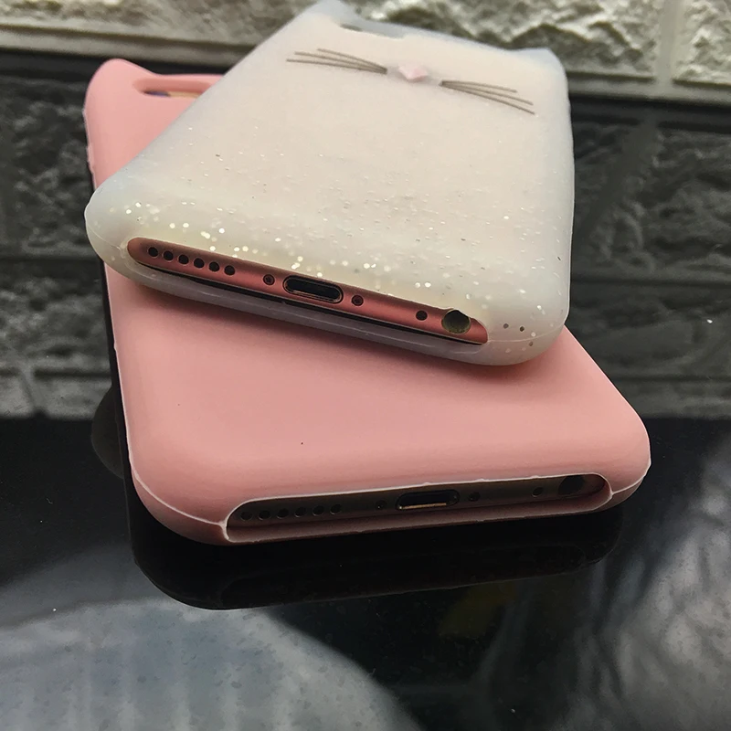 Shockproof Anti-Knock 3D Cat Dog Unicorn Silicone Cases for iPhone 7 Luxury TPU Case for iPhone 7 Plus Case Original Protective (6)
