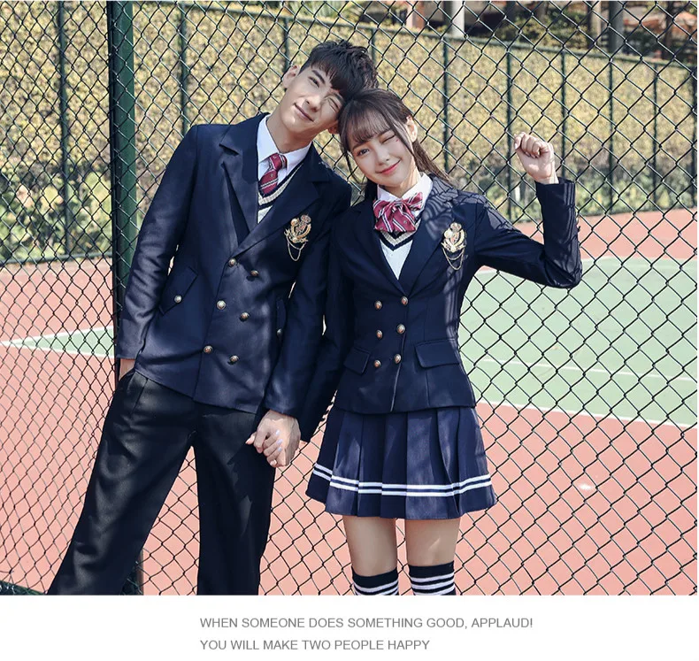 Японская мода, Корейская одежда для студентов, школьная форма для мальчиков, косплей