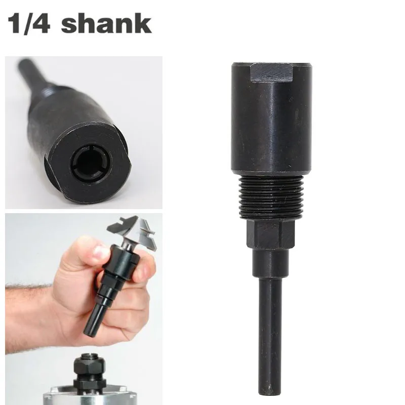 

1pc 1/4" 6.35mm shank Router Bits Collet Extension Engraving Woodworking Machine Extension Rod Cheap Price