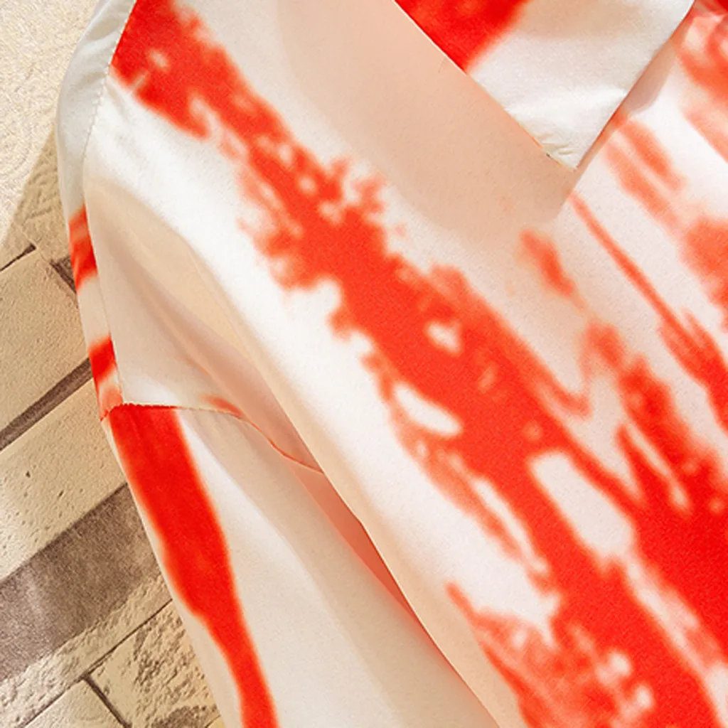 Летняя мужская рубашка Camisa Повседневная гавайская рубашка с короткими рукавами и принтом свободная Мужская блузка с отворотом Топы уличная Camisa masculina
