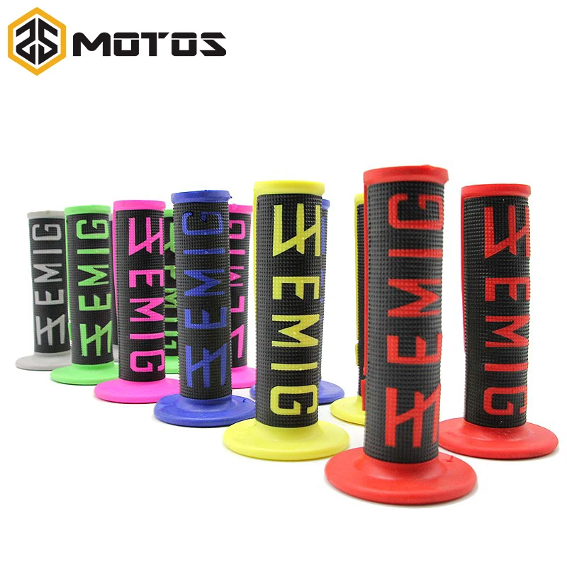 

ZS MOTOS 6 colors Motorcycle grips Motocross grip handle bar DIRT PIT BIKE MOTOCROSS 7/8" HANDLEBAR RUBBER Dual Density MX Grips