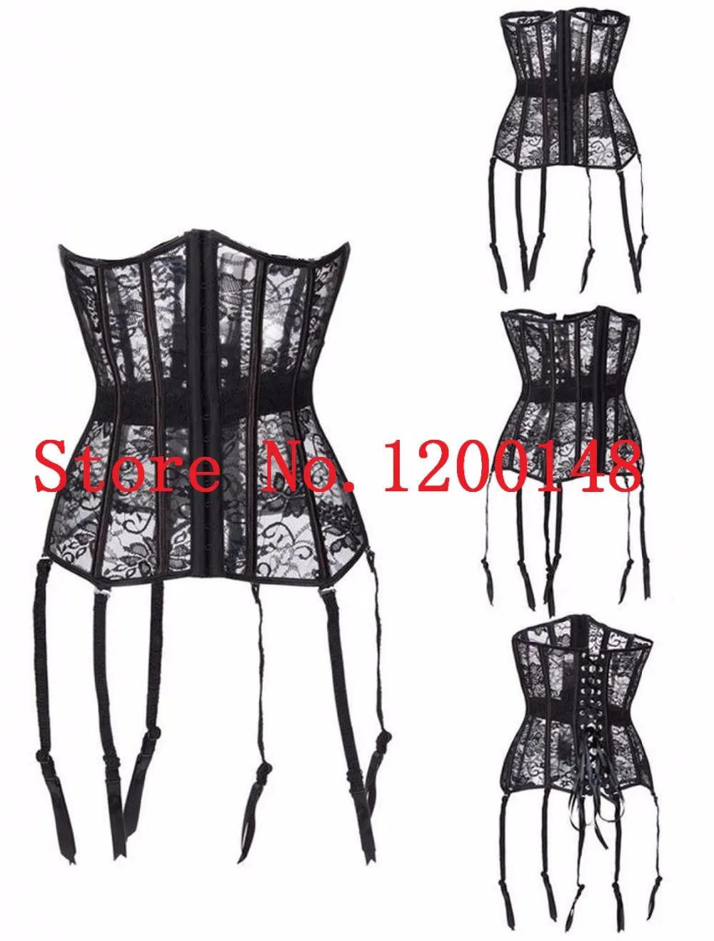 Waist Trainer Corset Female Overbust Shaperwear Hollow Out Corsets