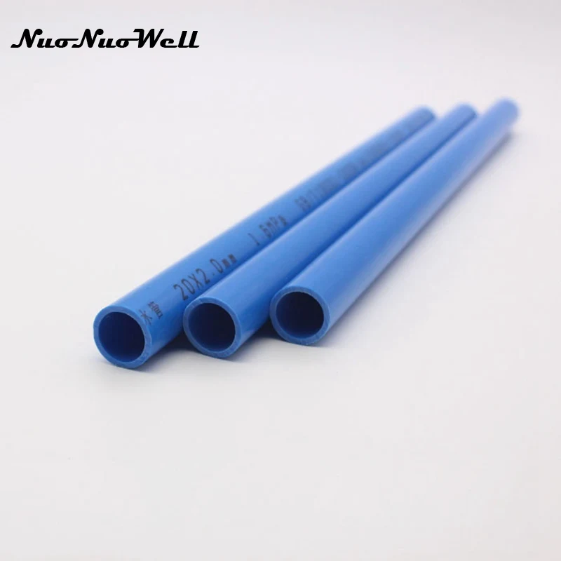 NuoNuoWell 50 см длина пластик наружный диаметр 20 мм 25 мм 32 мм 40 мм ПВХ трубы для полива сада синяя труба