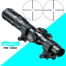 Hot New Brand Optical Sight PRS 1-6X24 Riflescope Optics Rifle Sight Hunting optical Red dot Green dot Hunter Gun Caza Accessory