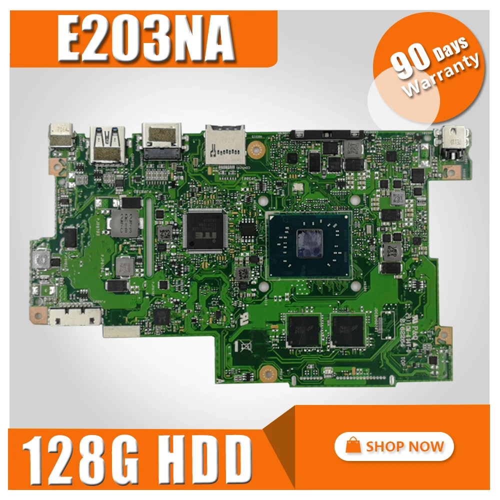 

with 4G RAM +128G HDD E203NA Motherboard For ASUS E203N E203NA Notebook notebook E203NA motherboard mainboard